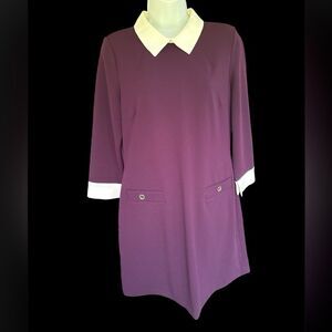 Tommy Hilfiger Womens Dress, Eggplant, Sz:10